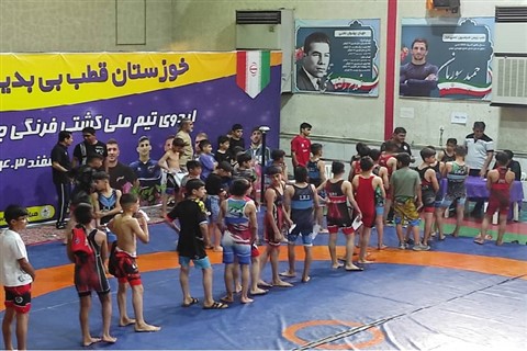 رقابت های کشتی فرنگی نونهالان انتخابی و قهرمانی باشگاههای خوزستان / اهواز :